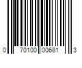 Barcode Image for UPC code 070100006813