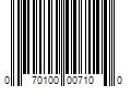 Barcode Image for UPC code 070100007100