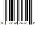 Barcode Image for UPC code 070100007209