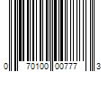 Barcode Image for UPC code 070100007773