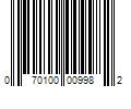 Barcode Image for UPC code 070100009982