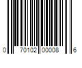 Barcode Image for UPC code 070102000086