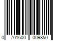 Barcode Image for UPC code 0701600009850