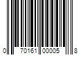 Barcode Image for UPC code 070161000058