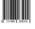 Barcode Image for UPC code 0701666265009