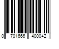 Barcode Image for UPC code 0701666400042