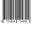 Barcode Image for UPC code 0701804124892