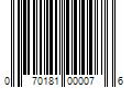 Barcode Image for UPC code 070181000076