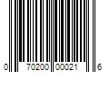 Barcode Image for UPC code 070200000216. Product Name: 