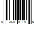 Barcode Image for UPC code 070200001398