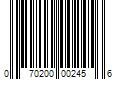 Barcode Image for UPC code 070200002456