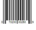 Barcode Image for UPC code 070200002609