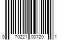 Barcode Image for UPC code 070221007201. Product Name: 