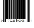 Barcode Image for UPC code 070226000061