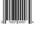 Barcode Image for UPC code 070237000074. Product Name: 