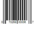 Barcode Image for UPC code 070268000067