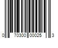 Barcode Image for UPC code 070300000253