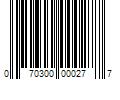 Barcode Image for UPC code 070300000277