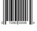 Barcode Image for UPC code 070353000064