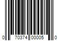 Barcode Image for UPC code 070374000050