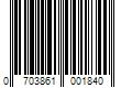 Barcode Image for UPC code 0703861001840