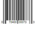 Barcode Image for UPC code 070400000733