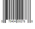 Barcode Image for UPC code 070404002788