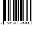 Barcode Image for UPC code 0704400025365