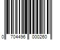 Barcode Image for UPC code 0704496000260