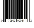 Barcode Image for UPC code 070500000312