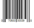 Barcode Image for UPC code 070500000398