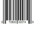 Barcode Image for UPC code 070500000749