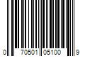 Barcode Image for UPC code 070501051009