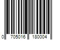 Barcode Image for UPC code 0705016180004