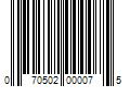 Barcode Image for UPC code 070502000075