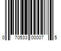 Barcode Image for UPC code 070533000075