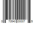 Barcode Image for UPC code 070540000075