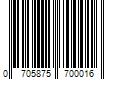 Barcode Image for UPC code 0705875700016