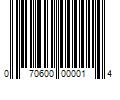 Barcode Image for UPC code 070600000014