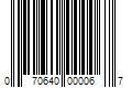 Barcode Image for UPC code 070640000067