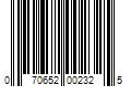 Barcode Image for UPC code 070652002325