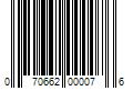 Barcode Image for UPC code 070662000076