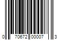 Barcode Image for UPC code 070672000073