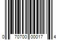 Barcode Image for UPC code 070700000174