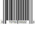 Barcode Image for UPC code 070700000228. Product Name: 