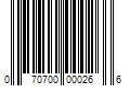 Barcode Image for UPC code 070700000266