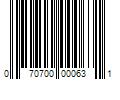 Barcode Image for UPC code 070700000631