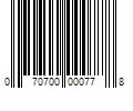 Barcode Image for UPC code 070700000778