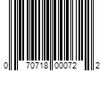 Barcode Image for UPC code 070718000722