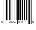 Barcode Image for UPC code 070752000078